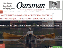 Tablet Screenshot of oarsmanboats.com